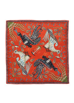 Load image into Gallery viewer, Firebird Orange silk scarf | Klaus Haapaniemi &amp; Co.
