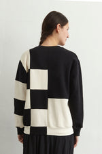 Load image into Gallery viewer, Checky Sweatshirt Black | CORRELL CORRELL
