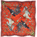 Load image into Gallery viewer, Firebird Orange silk scarf | Klaus Haapaniemi &amp; Co.

