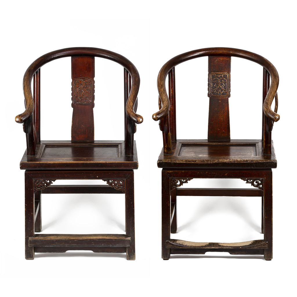 Pair of horseshoe-shaped chairs | China, Mid 19th century
